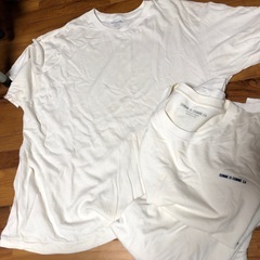 白Tシャツ三枚の画像