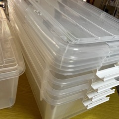 透明収納ケース　5個の画像
