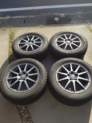 YOKOHAMA ヨコハマ iceGUARD IG60 215/60R16 アルミホイール付4本セット CX3　装着可 スタッドレス 冬タイヤ