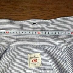Gap 長袖ストライプボタンダウンシャツ XXSサイズの画像