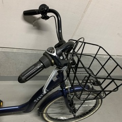 チャイルドシート付き自転車の画像