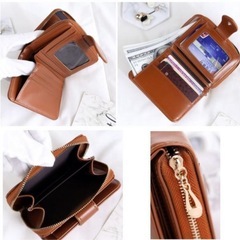 新品　二つ折り財布　の画像
