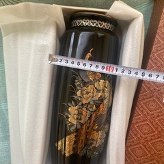 未使用箱あり花瓶　　黒の画像