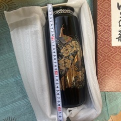 未使用箱あり花瓶　　黒の画像