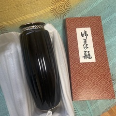 未使用箱あり花瓶　　黒の画像