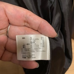 ウール混ジャケットコート　15号　ブラウンの画像