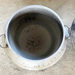 【昭和レトロ】【古民具】時代物　羽釜 2個セット　昭和レトロ アンティーク コレクションの画像