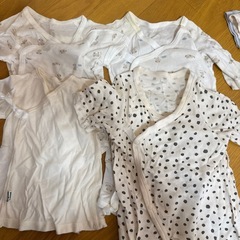 ベビー長肌着、短肌着セットの画像