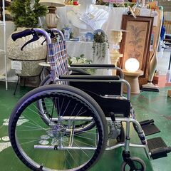 【愛品倶楽部柏店】車椅子　松永製作所　アルミ製　スタンダード　自走式の画像