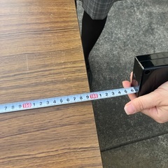 古い事務机　スチールデスクの画像
