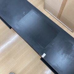 A-313★ジモティ割引あり★【リユースのサカイ野々市店】 TV台　黒 (幅)159cm×(奥行き)40cm×(高さ)29cm　 ※クリーニング済みの画像