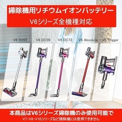 【新品未使用】ダイソン v6 バッテリー フィルター 交換用 掃除機 互換 PSE認証の画像
