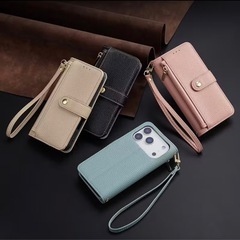 ①　iPhone 17 pro プロ　スマホ ケース ストラップ付き カバー 手帳型 カードホルダー  の画像