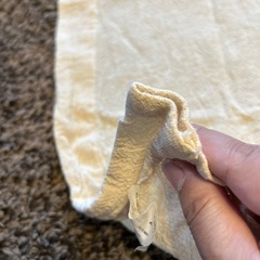 インド製　カフェカーテン　生成り色の画像