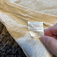 インド製　カフェカーテン　生成り色の画像