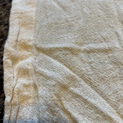 インド製　カフェカーテン　生成り色の画像