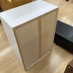 A-317★ジモティ割引あり★【リユースのサカイ野々市店】シューズボックス 白 ホワイト (幅)60cm×(奥行き)35cm×(高さ)84cm ※クリーニング済みの画像