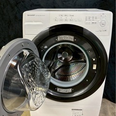【保証1年！】SHARPドラム式洗濯機 ES-S7H-WL 2023年製 7洗濯kg 乾燥3.5kgの画像