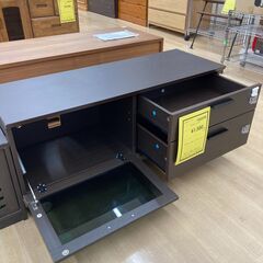 A-318★ジモティ割引あり★【リユースのサカイ野々市店】TV台 ダークブラウン (幅)100cm×(奥行き)35cm×(高さ)44cm ※クリーニング済みの画像