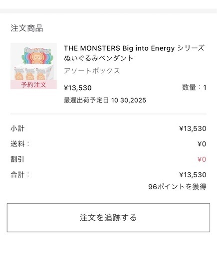 THE MONSTERS Big into Energy labubu ラブブ　 6種セット