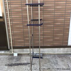 JM20338K) ★大特価★ランドリーラック/収納棚＜幅：約64~100cm 高さ：約170cm 奥行：約32cm＞中古品【取りに来られる方限定】　 の画像