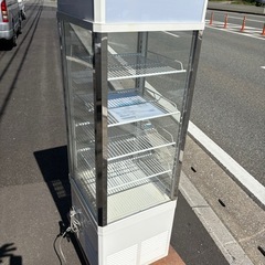 ■中古品 パナソニック四面ガラス式ショーケース SSR-165BN 122L 2018年 432Ｘ438Ｘ1397ｍｍ 厨房 動作問題なし■の画像