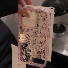 ②　iPhone 17 pro アイフォン プロ　スマホケース カバー ピンク系 ディズニー ミッキーの画像
