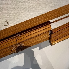木目のブラインドの画像