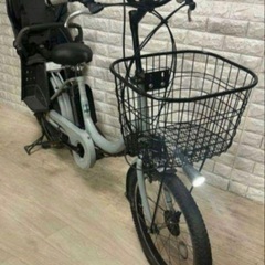 🌟🌸美品🌸室内保管🌸ブリヂストン 電動自転車 ビッケ子供乗せ  🌈新基準🌈 k709の画像