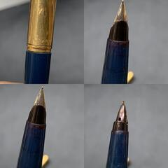 パーカー 万年筆 45 PARKER　ネイビ―×ゴールドカラー　中古/筆記未確認の画像