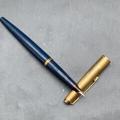 パーカー 万年筆 45 PARKER　ネイビ―×ゴールドカラー　...