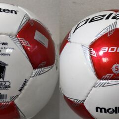 サッカーボール２個セット molten pelada F5L3000-WR / NIKE MARCURIAL FADEの画像