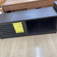 A-319★ジモティ割引あり★【リユースのサカイ野々市店】TV台 茶 ブラウン (幅)100cm×(奥行き)34cm×(高さ)36cm ※クリーニング済みの画像