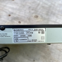 SONY DVDプレイヤーの画像