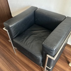 レザー　椅子　1人掛け　モダンソファ　の画像