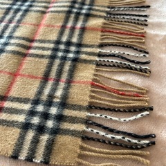 BURBERRY バーバリー burberrys バーバリーズマフラー ストール ショール スカーフブラウン茶色ベージュノバチェックcashmereカシミヤカシミア100％縦126センチ横28.5センチイングランド製イギリス製英国製レディースメンズユニセックスの画像