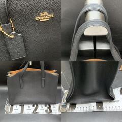 未使用保管品　コーチ トートバッグ ハンドバッグ ショルダーバッグ レディース チャーリーキャリーオール ブティックライン 本革 黒 ブラック COACH Charlie Carryallの画像