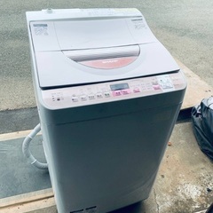 EJ1255番 SHARP 洗濯乾燥機 ES-TX5A-Pの画像