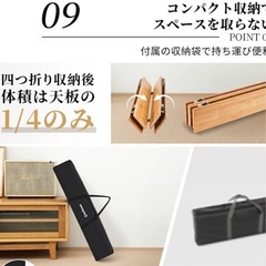 キングキャンプBANBOO6550 折りたたみアウトドアテーブル 65x50cmの画像