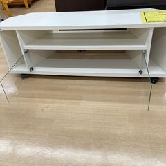 A-324★ジモティ割引あり★【リユースのサカイ野々市店】TV台 白 ホワイト (幅)98cm×(奥行き)88cm×(高さ)35cm ※クリーニング済みの画像