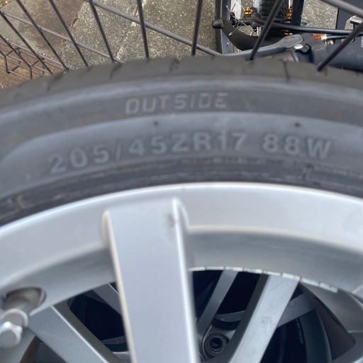 ncec   ncロードスター 純正ホイール 24年製造タイヤ 205/45r17 pcd114.3 