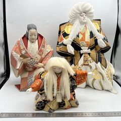 ij5641HI 素焼き人形 市松人形 まとめ 7点 歌舞伎 正絹京友禅 元賀章介 日本人形 博多 陶器 土人形 インテリア オブジェ 置物 アンティークの画像