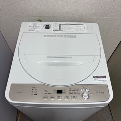 ⭐️SHARP⭐️ 全自動洗濯機 2022年 5.5kg 大阪市近郊配送無料の画像