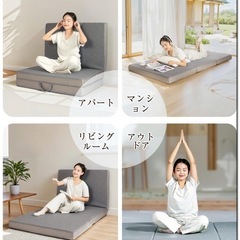 折りたたみマットレス ダブルサイズ　厚さ10cm 高反発マットレス　体圧分散の画像