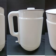 ★YAMAZEN 山善 電気ケトル YKP-1512(W) 2023年製 1.5L 白色 ホワイト 電気ポット 湯沸かし器 家電 cの画像
