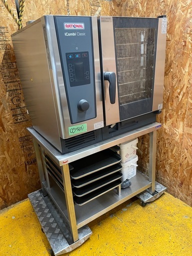 C(7565) ラショナル スチームコンベクションオーブン LM200BE.XXXXX 2021年製 マルゼン 架台 3相200V 50/60Hz 取説付 直接引取り歓迎 大阪