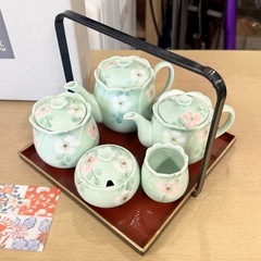 【未使用品‼️】有田焼 雅祥窯 調味料揃 手付盆付き 調味料入れ せっセットの画像