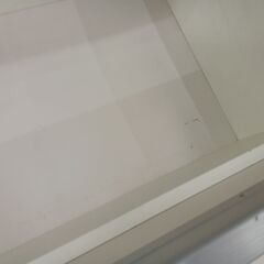 リユースのサカイ栃木店★ジモティ割あり★  食器棚 ホワイト×グレー W140.8×D45.4×H190.8 クリーニング済み TC11031の画像