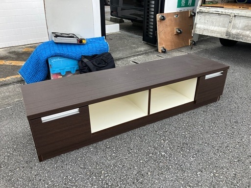 Y1010 テレビ台ニトリ収納付き引き出しブラウン (プロフ必読／プライド