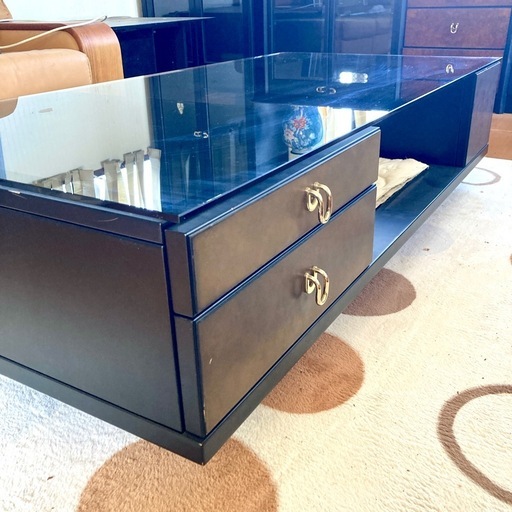 カリモク　センターテーブル　ガラステーブル　2段　karimoku　G2116 カリモク センターテーブル ガラステーブル 2段 karimoku G2116